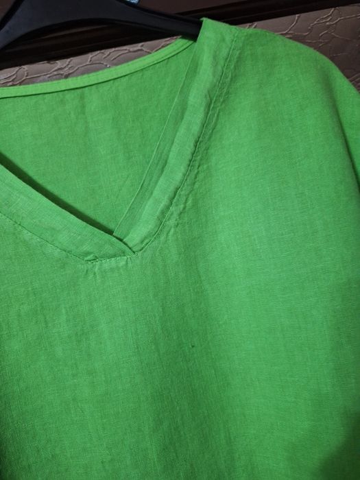 Bluza verde din in