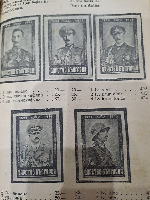 Каталог пощенски марки СИМА -1947