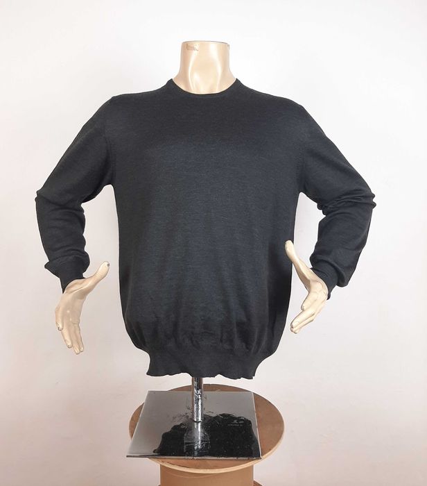 Boggi Milano - Оригинален мъжки пуловер от вълна размер 52 / L