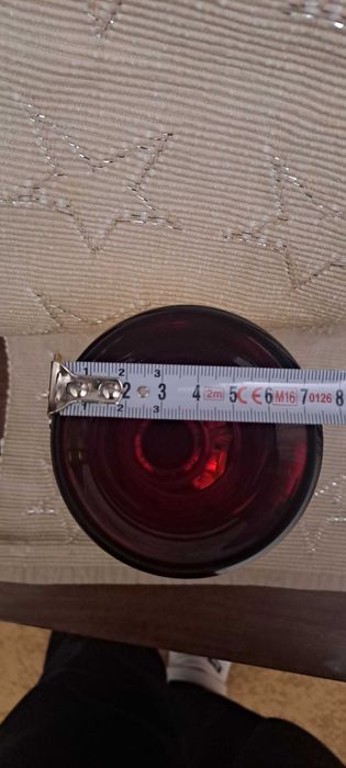 Ваза калиево стъкло ръчна изработка