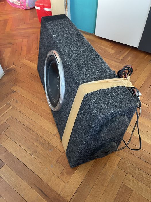 Бас каса с sony xplod 1300w и усилвател JBL GX-A604(4 канален)