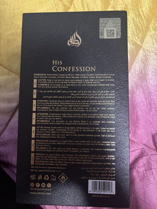 Lattafa His Confession