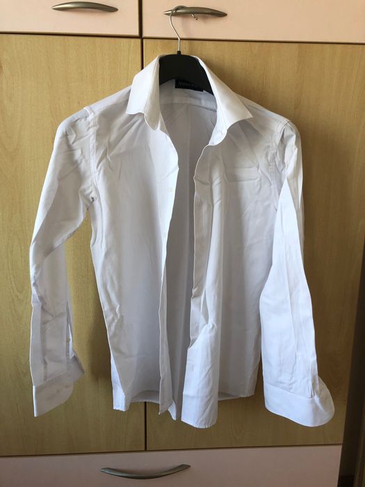 Нова мъжка бяла риза Andrews Размер L | Slim Fit