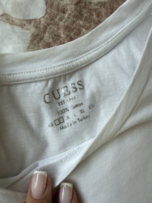 Бяла Тениска Guess