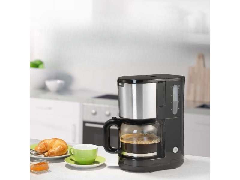 Кафемашина за Шварц Кафе Braun KF1500BK за 10 Чаши, 1000W