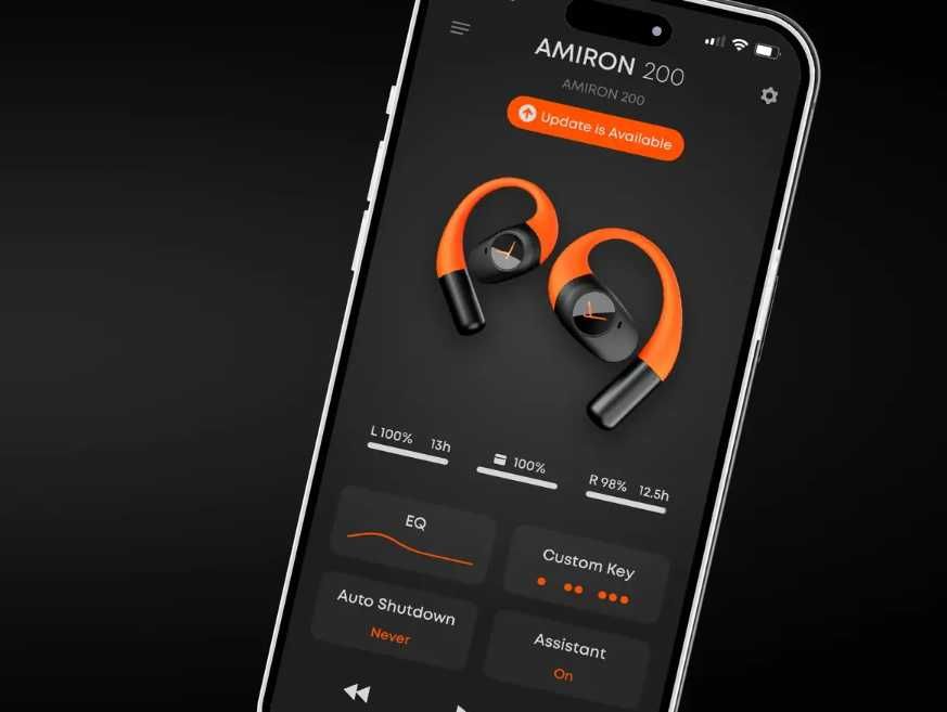 beyerdynamic AMIRON 200 True Wireless, Open-Ear Sports Headphones with Ergonomic Ear Hooks
