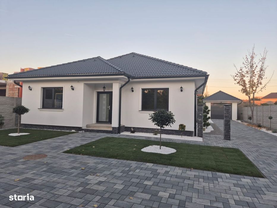 Vilă elegantă 4 camere+garaj, finisată, teren 611 mp,  comision 0