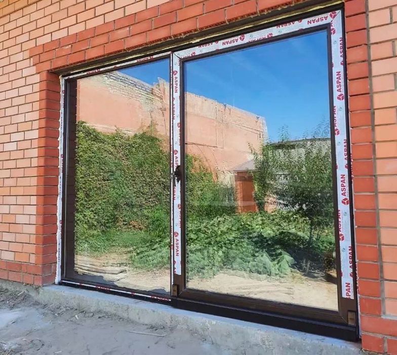 Пластик окно и двери витражы алюмин