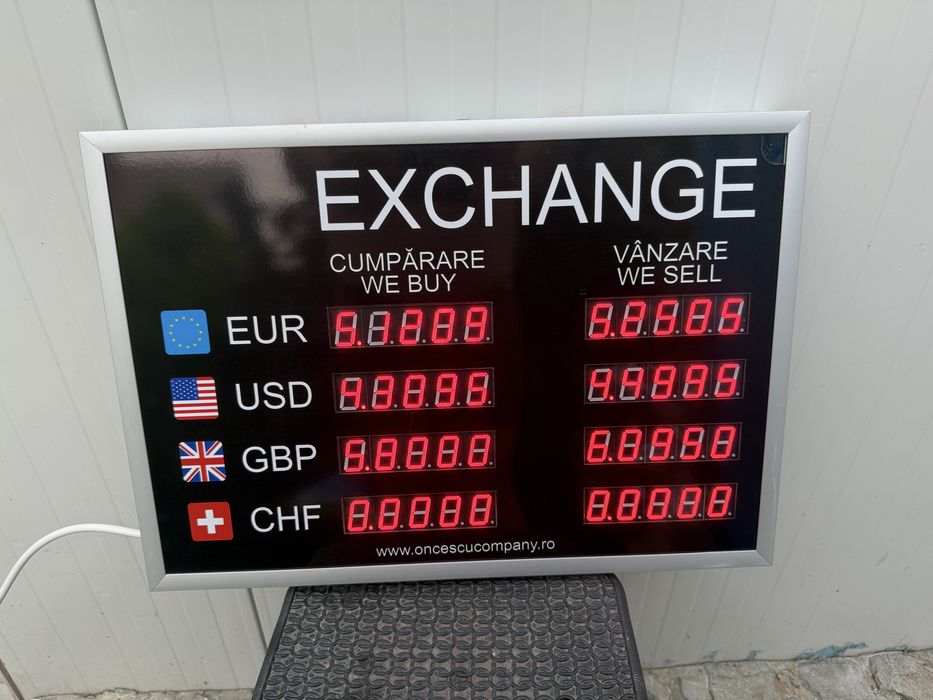 Tabela Schimb Valutar/Exchange Noua