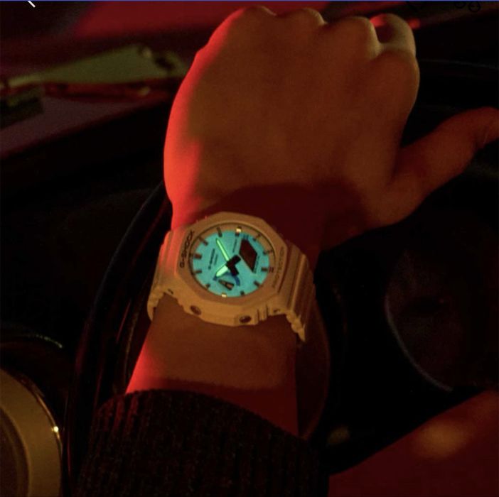 Белые Casio G Shock 2100HDS-7A