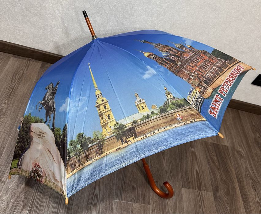 Красочный зонт трость