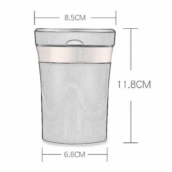Комплект пепелник със запалка за кола Automat, Черен със златисто