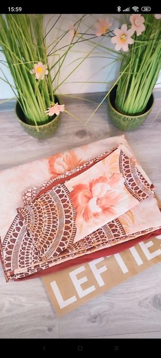 Set de pat bumbac satinat si vâscoză, Meisterstuck, două fețe