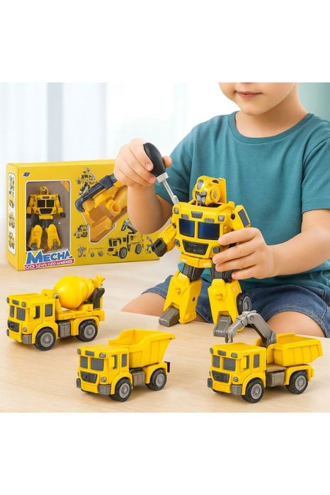 Set DIY Robot asamblare – santier Galben