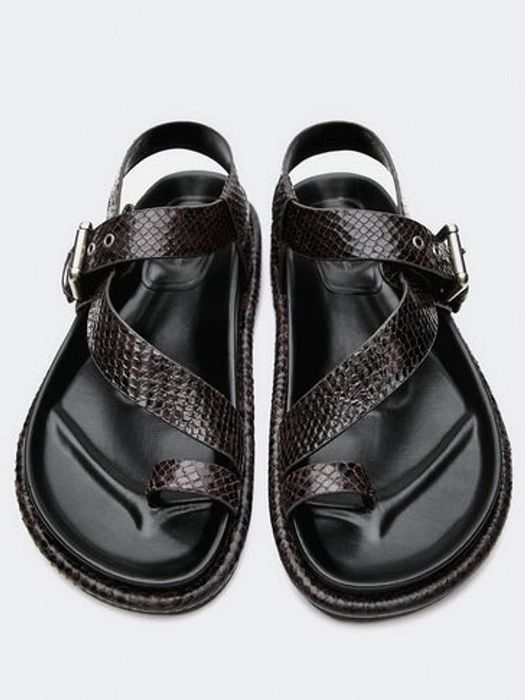 Sandale din piele Massimo Dutti