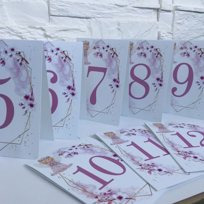 Етикети за бутилки, Номера на маси, Тейбъл картички