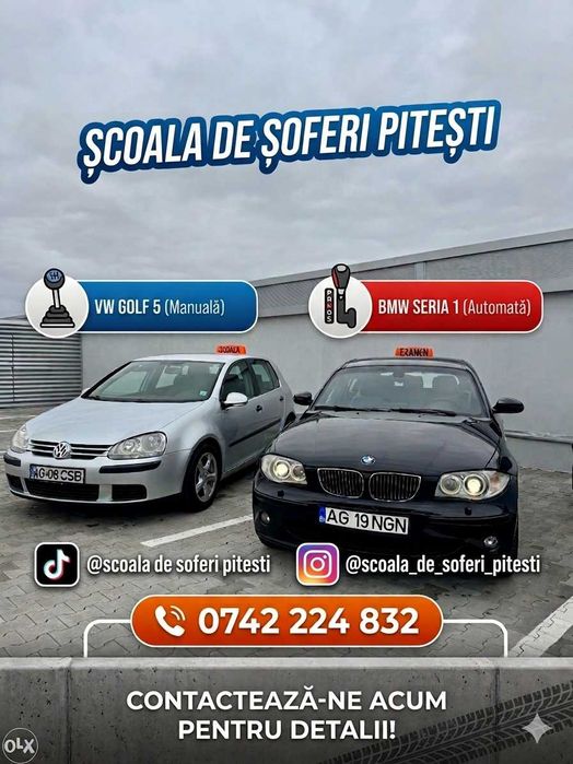 Scoala Soferi / Instructor auto / Masini Diesel Automata sau Manuala