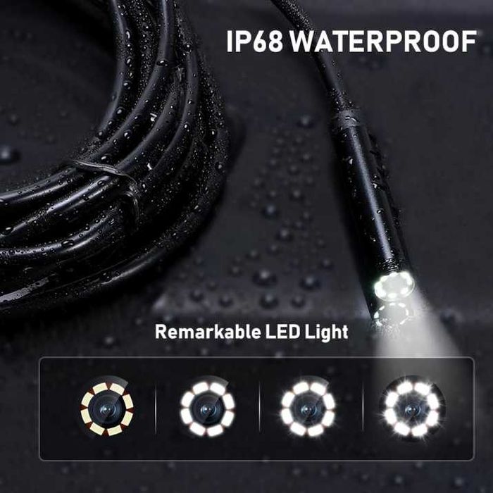 Безжичен ендоскоп камера за телефон с iOS и Android 720p 5м кабел