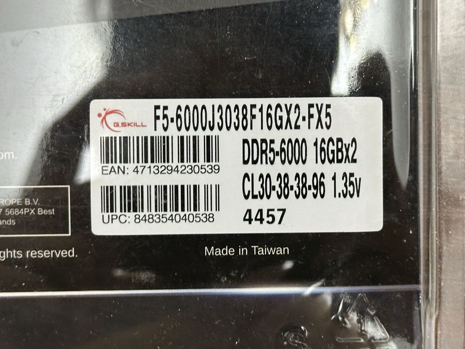 G.Skill Flare X5 DDR5 32GB 2x16 6000MHz CL30 (New)