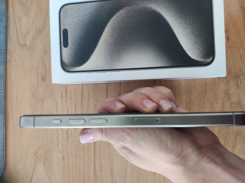 Iphone 15 pro max, 256 GB, Natural Titanium, stare Excelenta