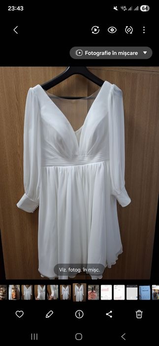 Vand rochie de cununie civila , rochie de cununie religioasa si costum