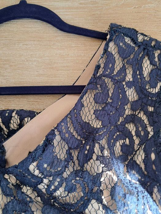 Rochie ocazie dantelă bumbac & taftă (custom made)
