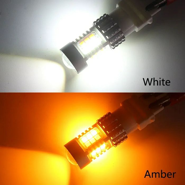 Bec auto cu Doua Nuante Pe LED T20-W21/5W-7443 Semnalizare/Poziții