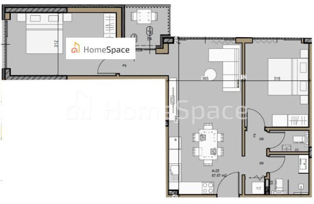 Продава се Тристаен апартамент в София, Малинова долина - 95 кв.м за 1907 €/кв.м - Снимка #1