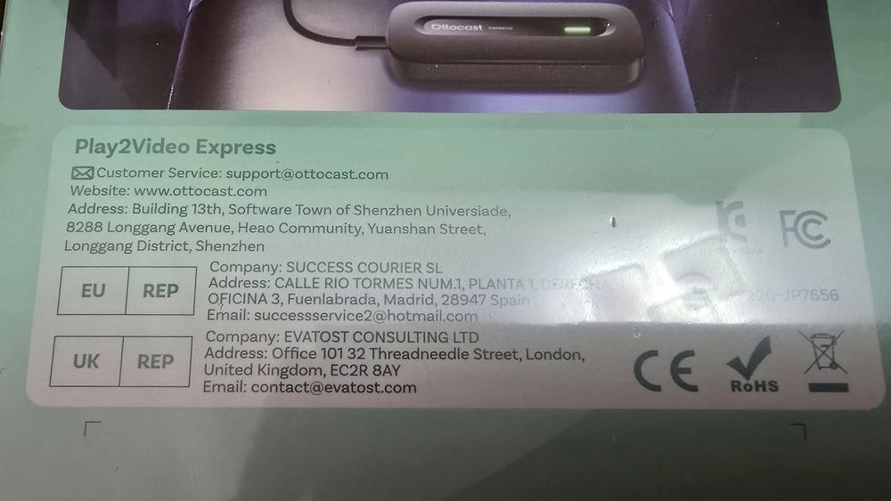 Ottocast play2video express CarPlay Android Auto