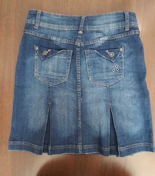Fuste denim / raiate