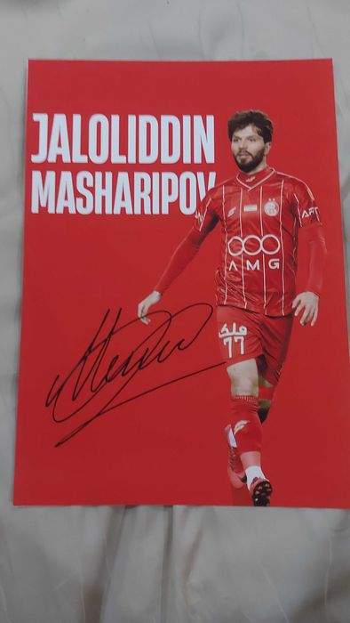 Продаю автограф футболиста Жалолиддина Машарипова
