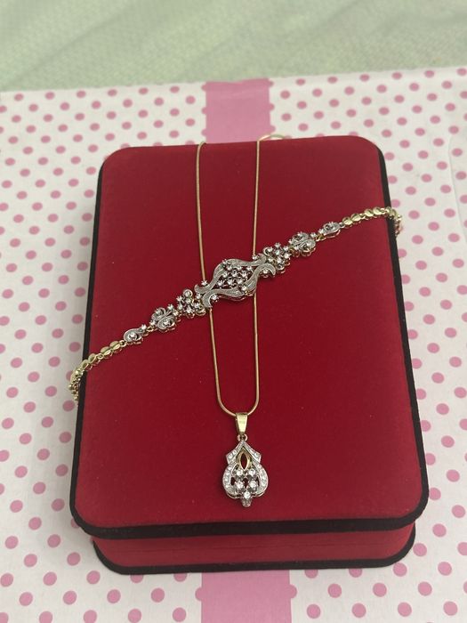 Продаются цепочка с кулоном и браслет