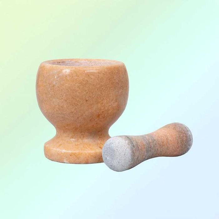 Хаван с пестик от мрамор 10 см