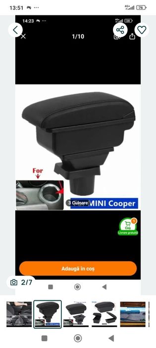 Cotiera modulară pentru Mini Cooper
