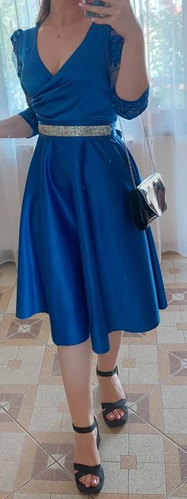Rochie midi tafta