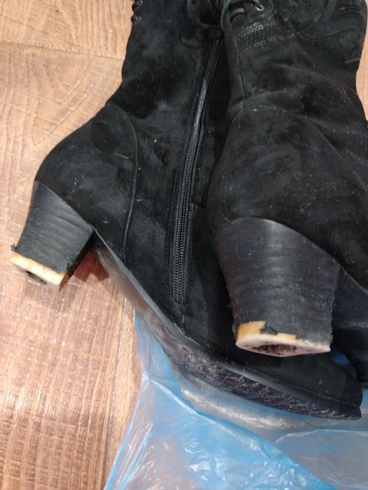 Сапоги натуральные замша 41р