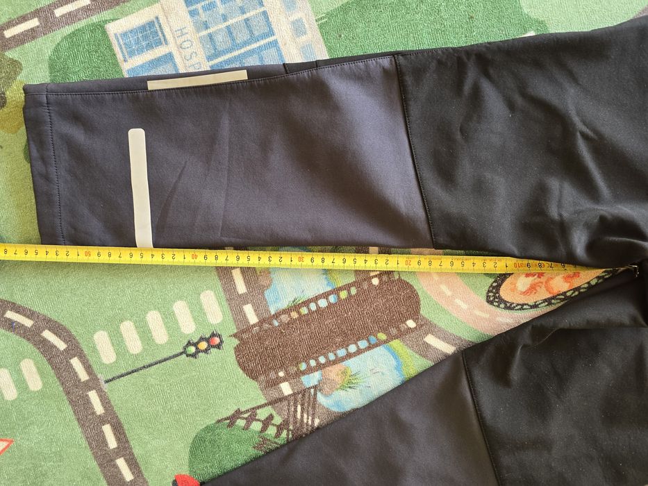 Pantaloni tehnici,drumeție vatuiti/captusiti cu reflectorizant 134/140