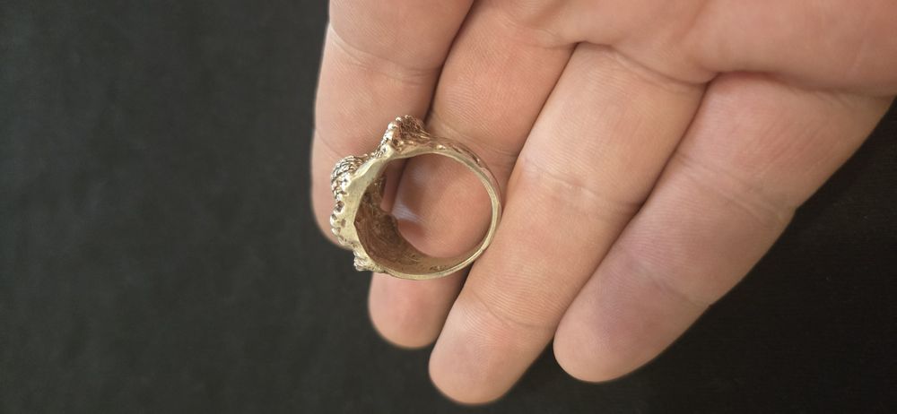 Inel argint masiv vultur