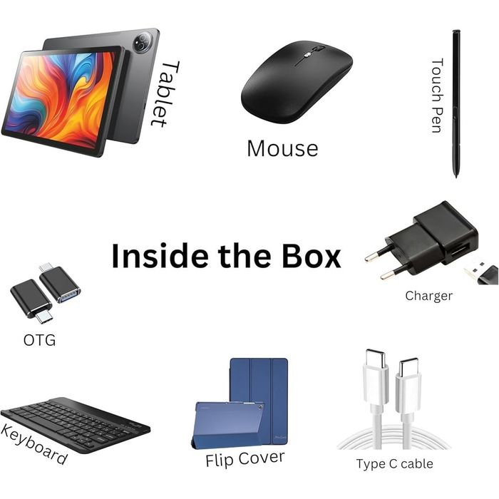 New Planshet OTEETO TAB 14, 5G Sim card, 8/512 GB, Умные планшет