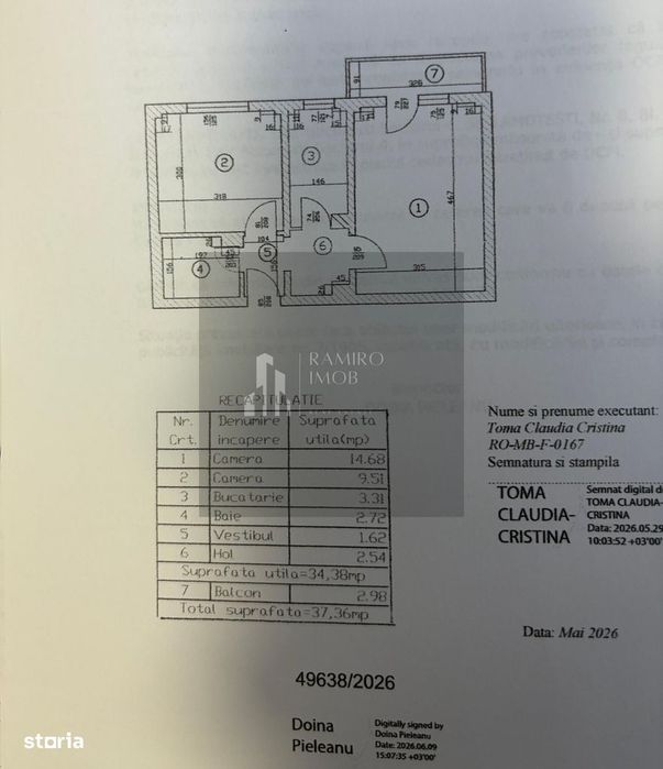Apart 2 camere decomandat Constantin Brancoveanu / Lamotesti / Parcare