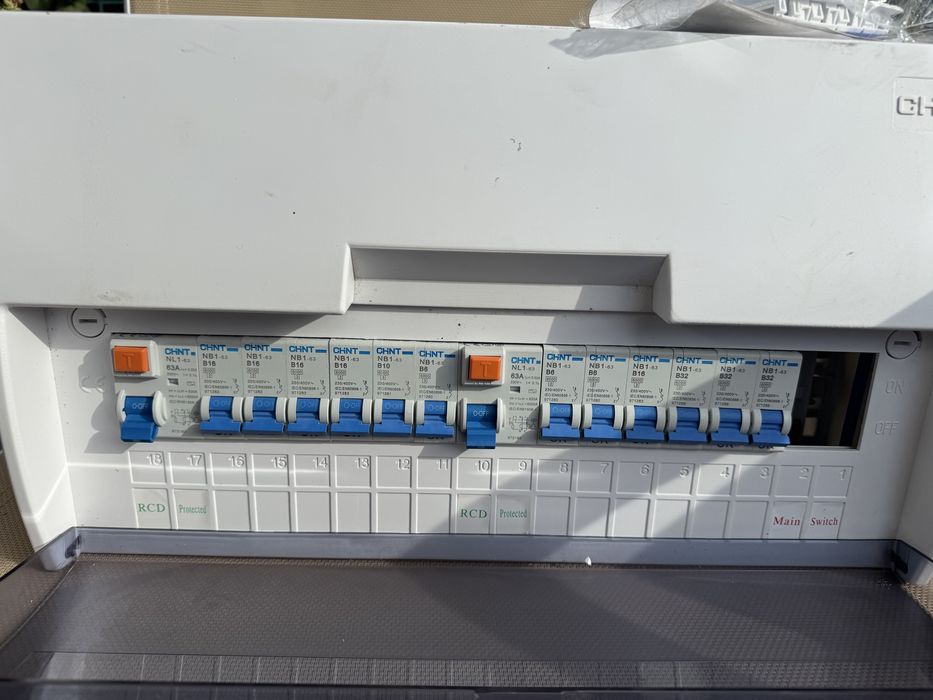 Tablou electric CHINT complet echipat – 18 module – RCD + siguranțe