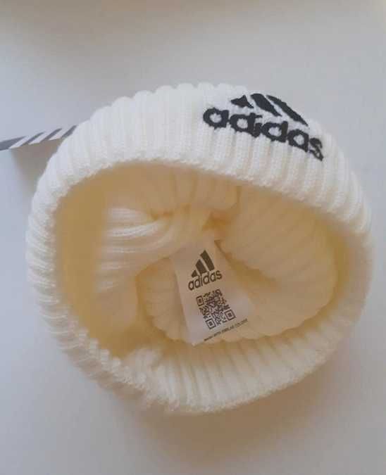 Caciula Adidas, alba