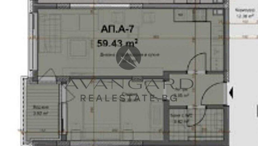 Продава се Двустаен апартамент в Пловдив, Христо Смирненски - 74 кв.м за 1089 €/кв.м - Снимка #1