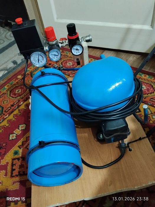 Компрессор самодельный. Цена сброшена 47 до 37.000 тенге.