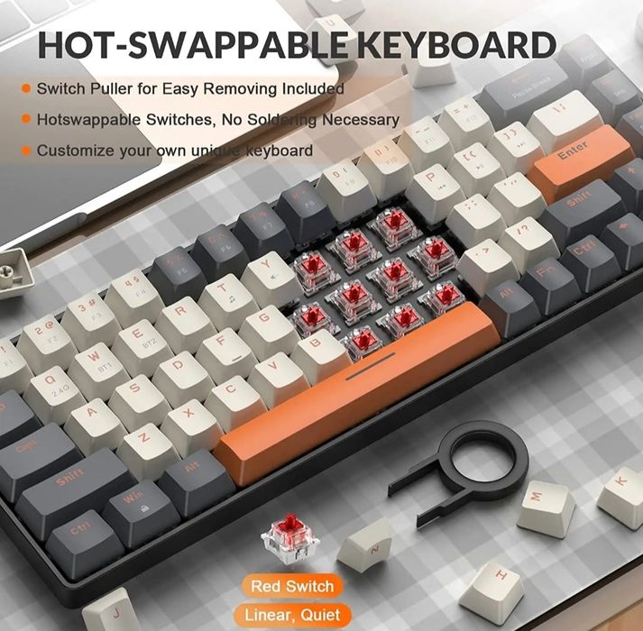 Механическая, игровая клавиатура k68