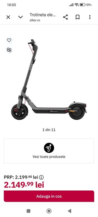 Vând trotineta electrica ninebot e3