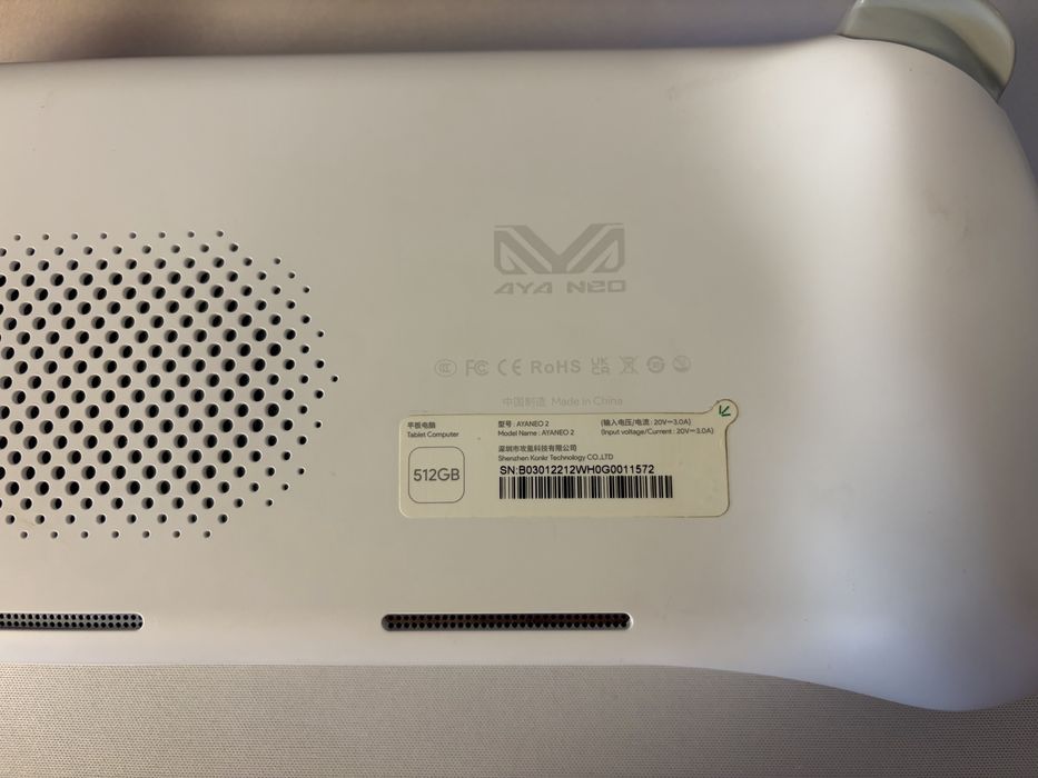Ayaneo 2, 16GB RAM, 512GB SSD