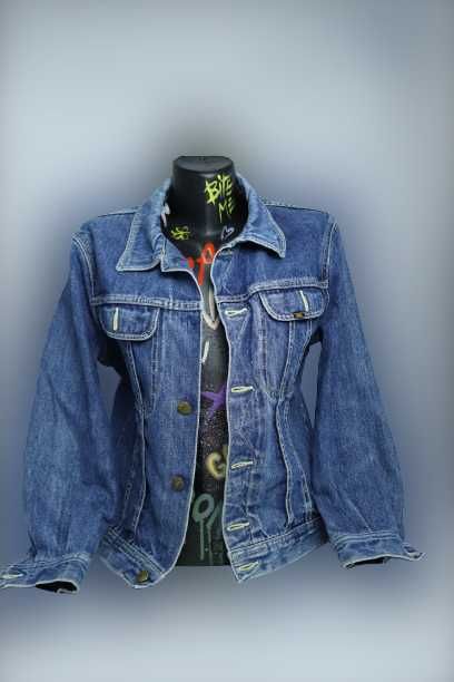 Geaca denim pictata manual