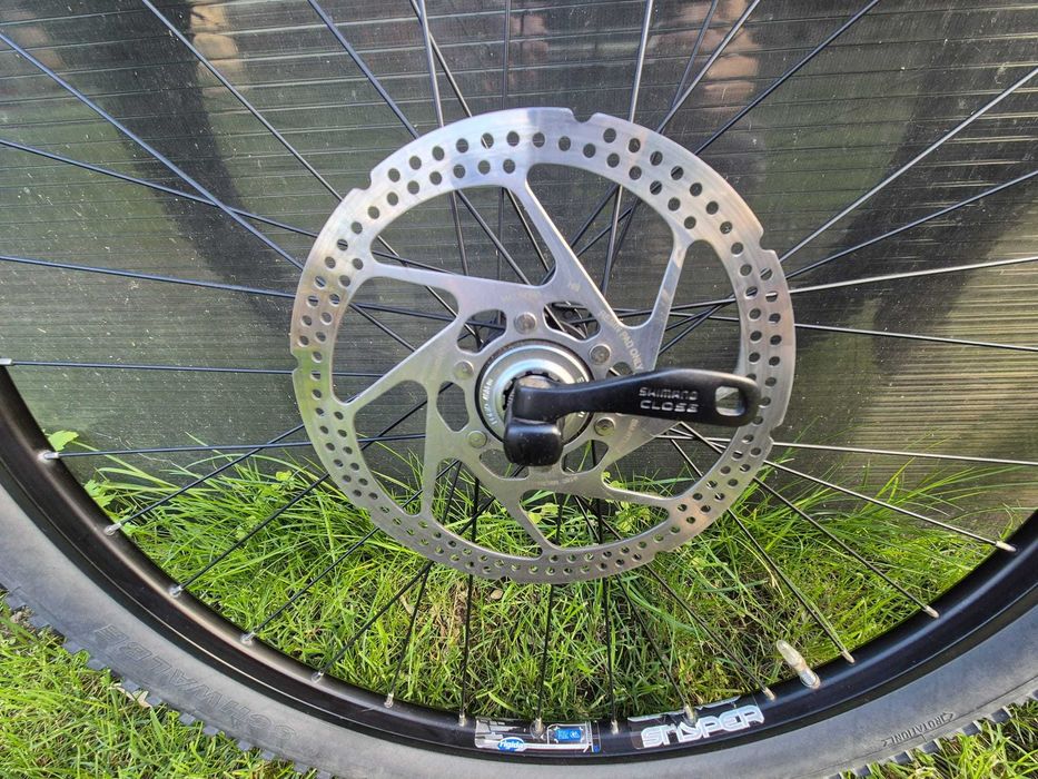 Roti MTB Rigida Sniper , 26 inch, complete, butuci Shimano, anvelope Schwalbe