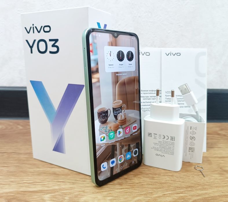 VIVO Y03 / 128ГБ в отличном состояний.